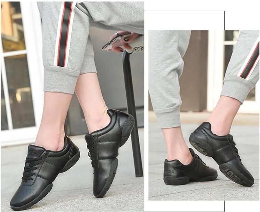 Lichte en Flexibele Damsport- en Dansschoenen met Delen Zool