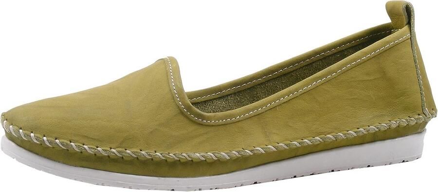 Lichte en Flexibele Leren Mocassins en Ballerina's voor Dames