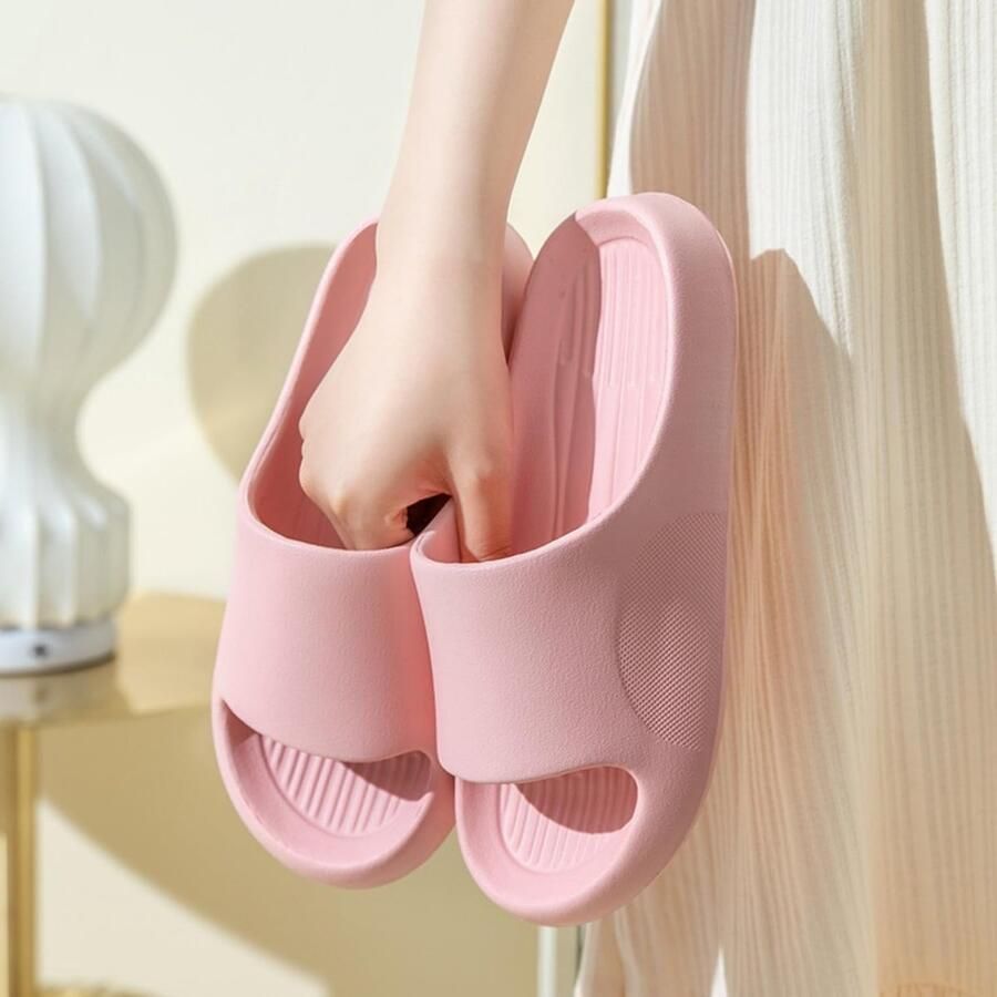 Lichte flip flops voor binnen en buiten dames slippers comfortabele zomer slippers antislip ademend roze