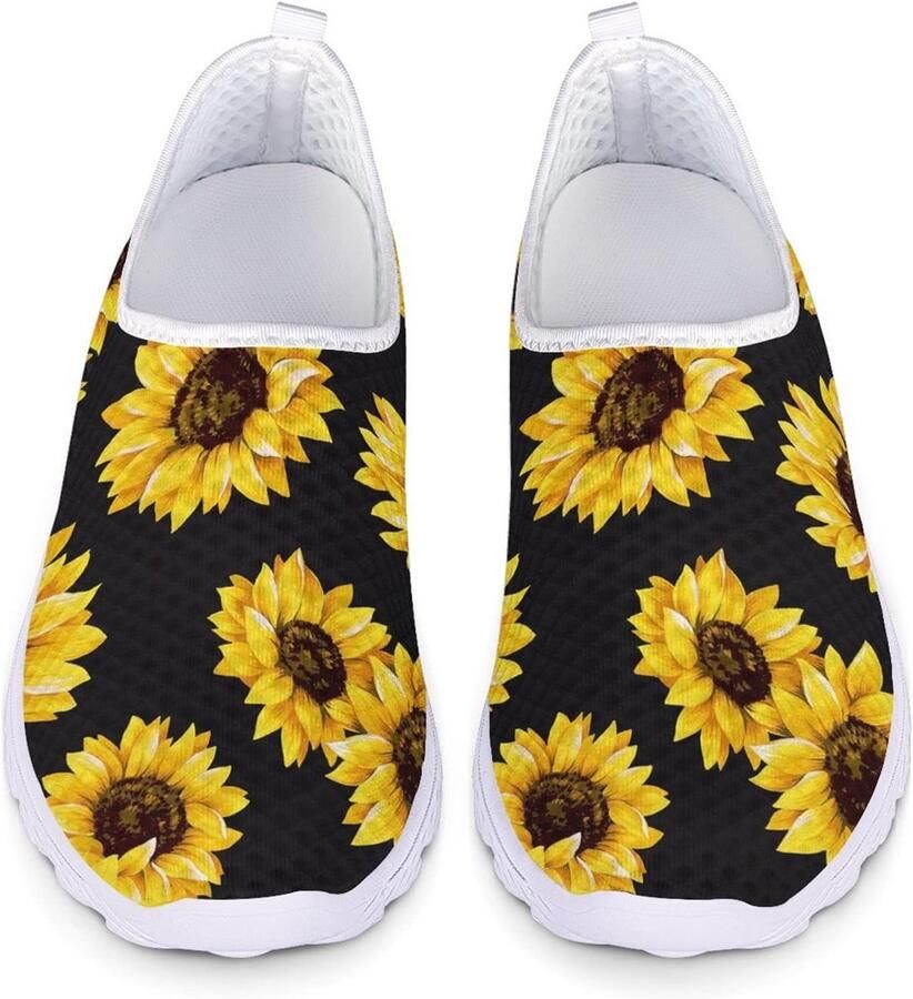 Lichte Hardloopschoenen voor Dames Ademende Jogging Sneakers met Veters