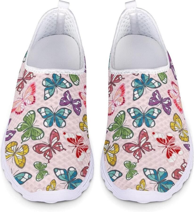 Lichte Hardloopschoenen voor Dames Ademende Joggingsneakers met Veters t m