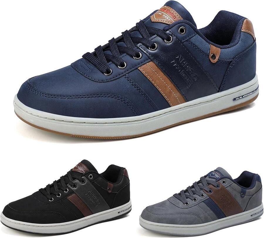 Lichte Heren Sneakers Ademende Casual Vrijetijdsschoenen en Wandelschoenen