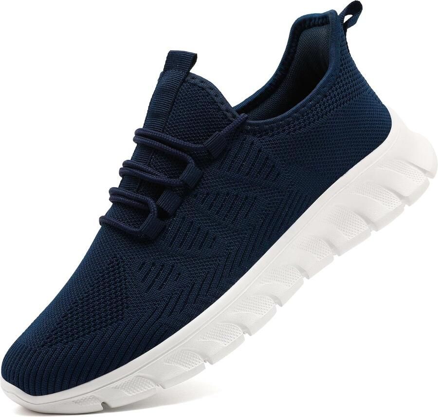 Lichte Heren Sneakers Ademende Sportschoenen Slip-On Wandelschoenen