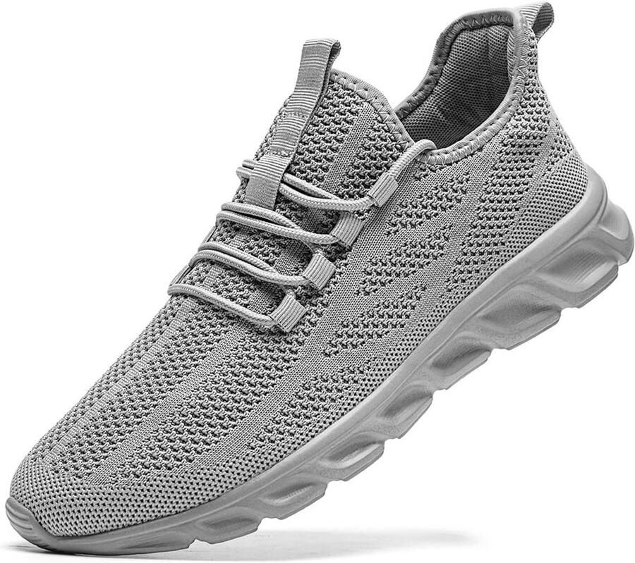 Lichte Heren Sneakers voor Wandelen Hardlopen en Casual Gebruik