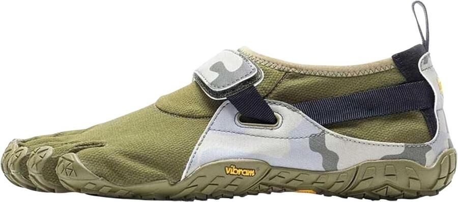 Lichte Heren Wandelschoen Trailrunning Schoenen Met Extreme Grip Donkergroen Camo