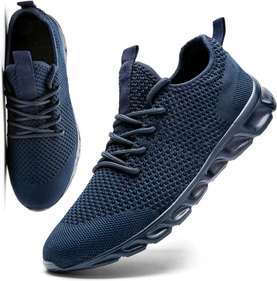 Lichte Herenschoenen Sneakers Ademend voor Wandelen en Sport Geschikt voor Fitness Tennis en Vrije Tijd