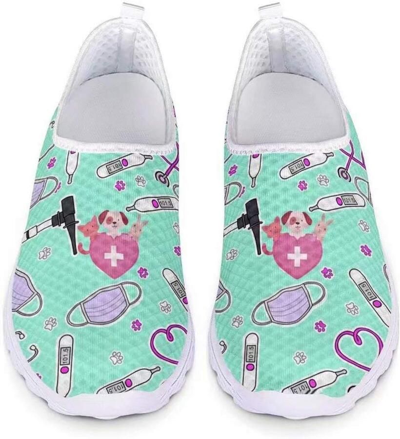 Lichte Instapsneakers Mesh Sportschoenen voor Hardlopen en Fitness