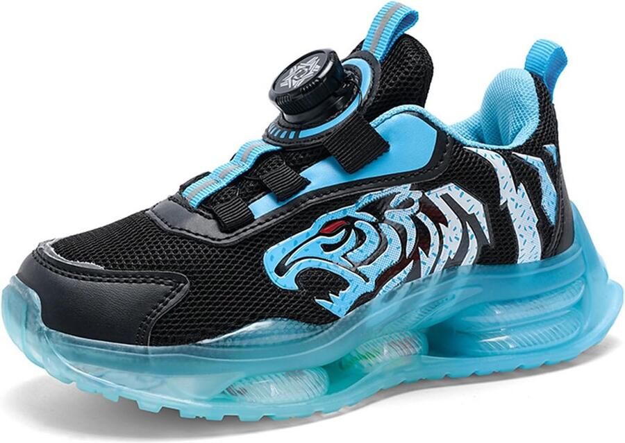 Lichte Kindersneakers Jongens Ademende Gym- en Loopschoenen voor Buiten & Vrije Tijd t m