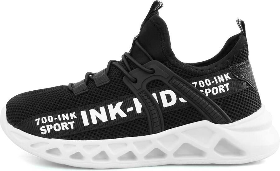 Lichte Kindersneakers met Klittenband Ade de Sportschoenen voor en