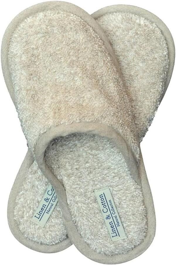 Lichte Luxe Huis Slippers van Linnen en Katoen voor en