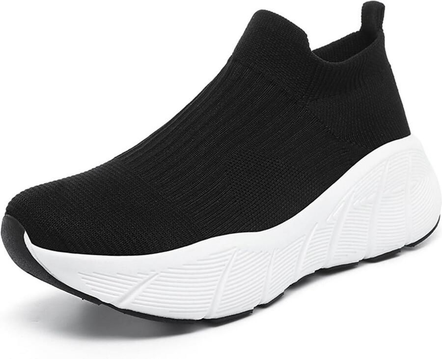 Lichte Platformsneakers Dames Ademend Mesh Sport- en Hardloopschoenen met Comfortabele Orthopedische Zool