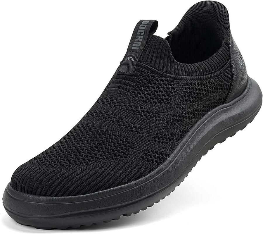Lichte Slip-on Sneakers Heren Ademende Sportschoenen zonder Veters Comfortabele Vrijetijdsschoenen Mesh