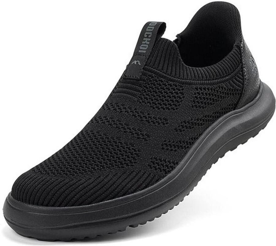 Lichte Slip-on Sneakers Heren Ademende Sportschoenen zonder Veters Comfortabele Vrijetijdsschoenen Mesh