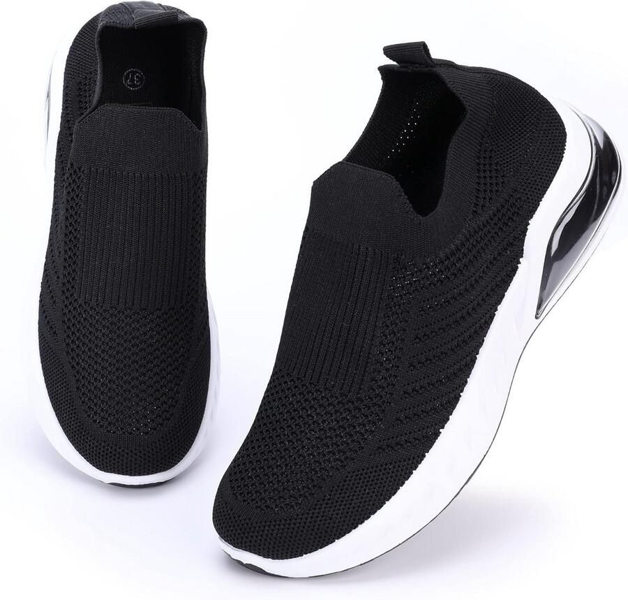 Lichte Slip-On Sneakers voor Dames Ademende Fitness & Wandelschoenen