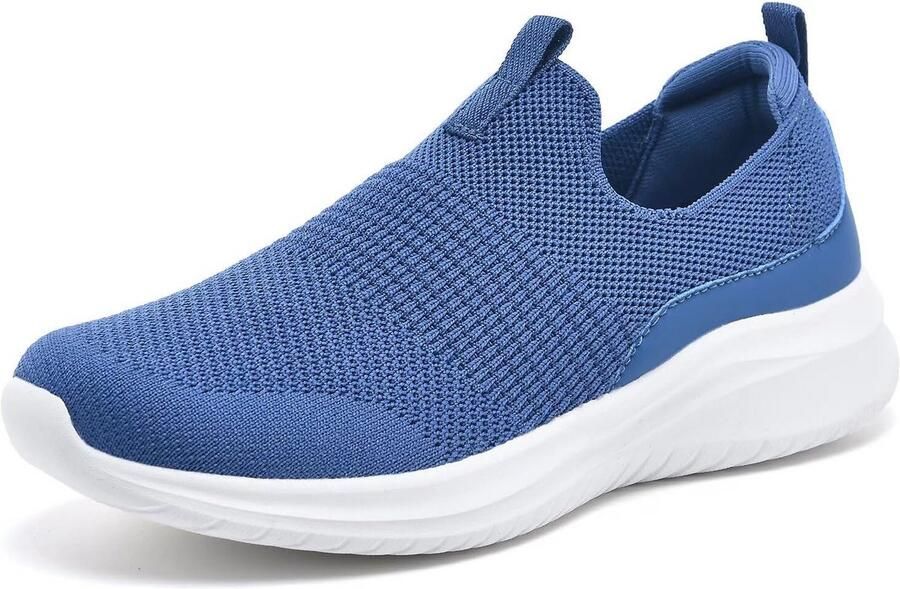 Lichte Slip-on Sneakers voor Dames Ademende Mesh Wandel- en Tennisschoenen