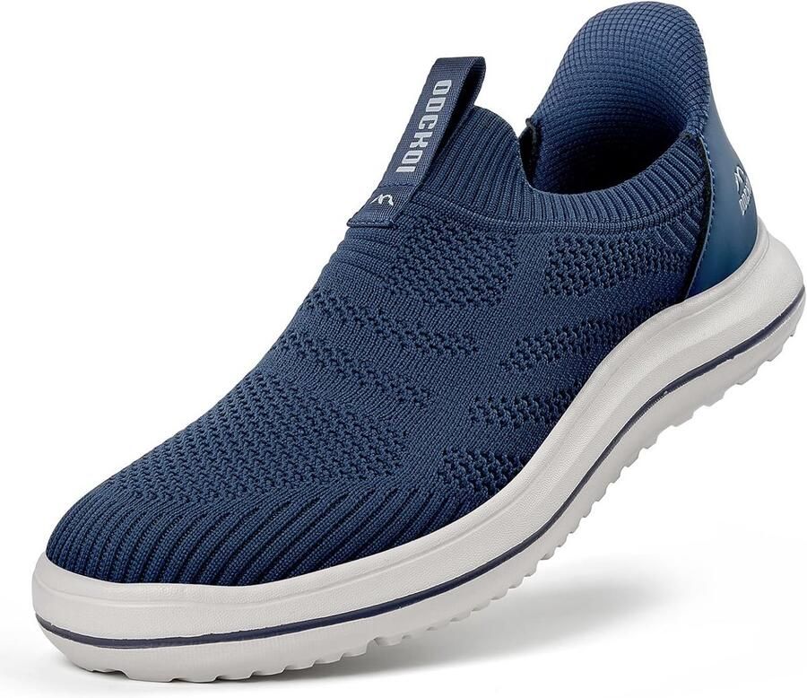 Lichte Slip-on Sneakers voor Heren Ademende Sportschoenen zonder Veters Comfortabele Vrijetijdsschoenen van Mesh