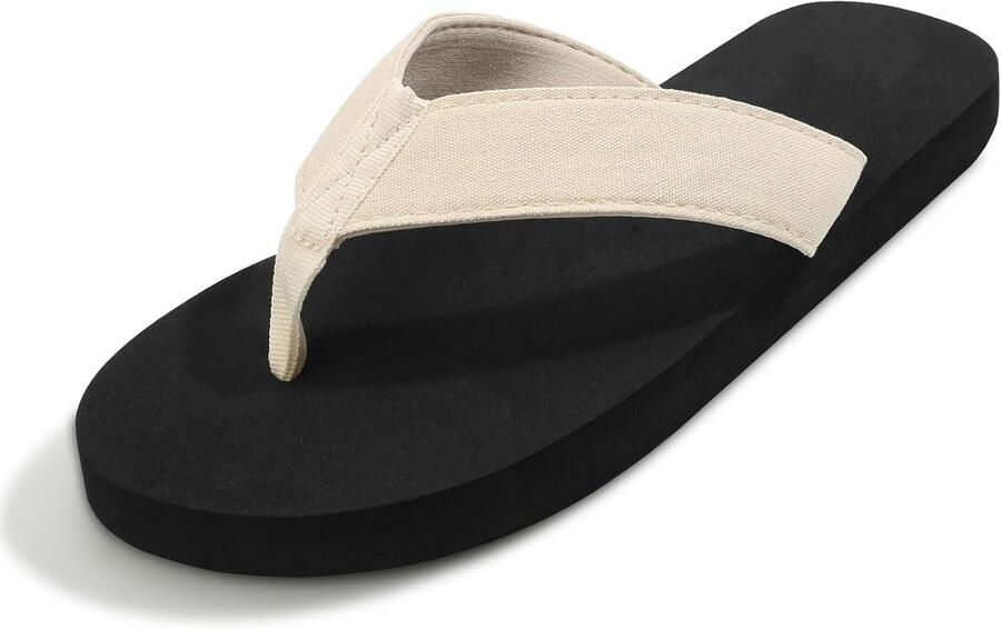 Lichte Teenslippers Platte Sandalen met Ade de Stof en Antislipzool voor Strand en Vakantie