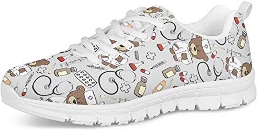 Lichte Verzorgingsschoenen voor Dames Comfortabele Sneakers voor Verpleegsters Tennisschoenen en Loopschoenen