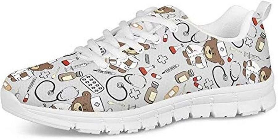 Lichte Verzorgingsschoenen voor Dames Comfortabele Sneakers voor Verpleegsters Tennisschoenen en Loopschoenen