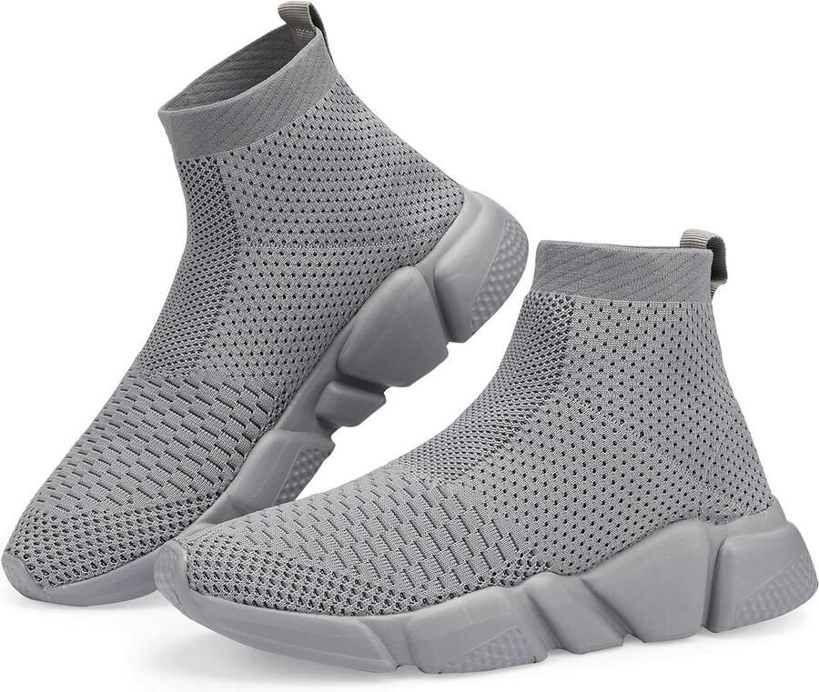 Lichte Wandelschoenen Heren Ademende Hoge Sneakers voor Sport en Dagelijks Gebruik