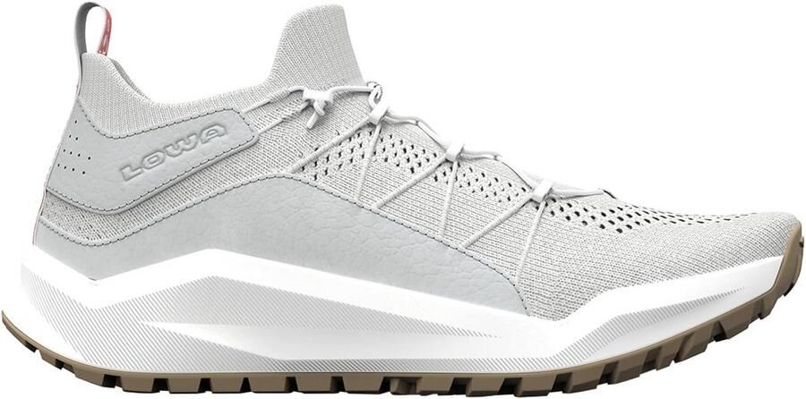 Lichte Wandelsneaker Dames Katoen Gebreid Offwhite Ademend en Sneldrogend