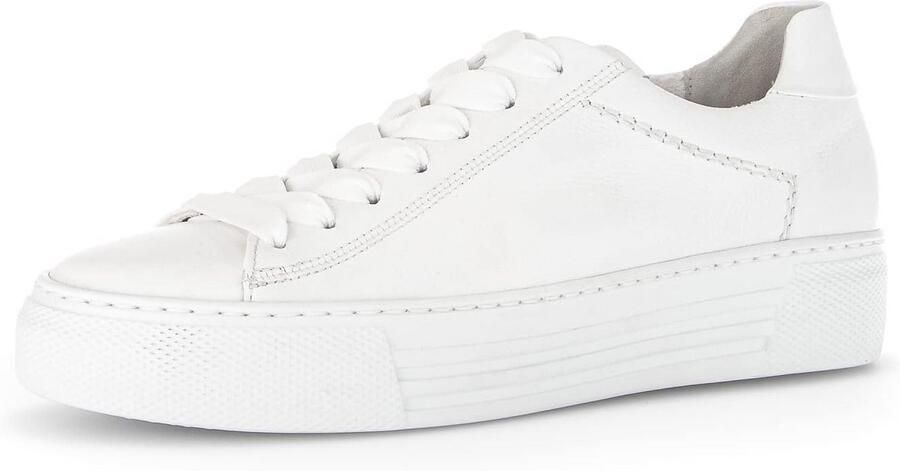 Lichte Witte Lage Sneakers voor Dames met Extra Brede Pasvorm