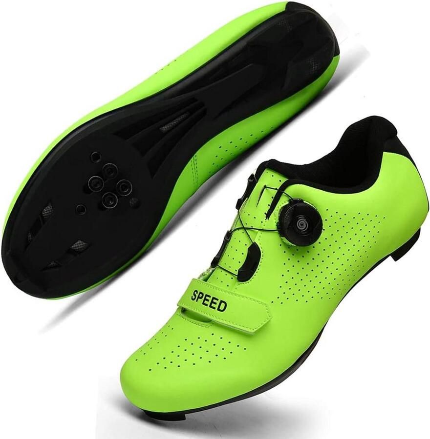 Lichtgevende Fietsschoenen voor en SPD en Look Delta Compatibel