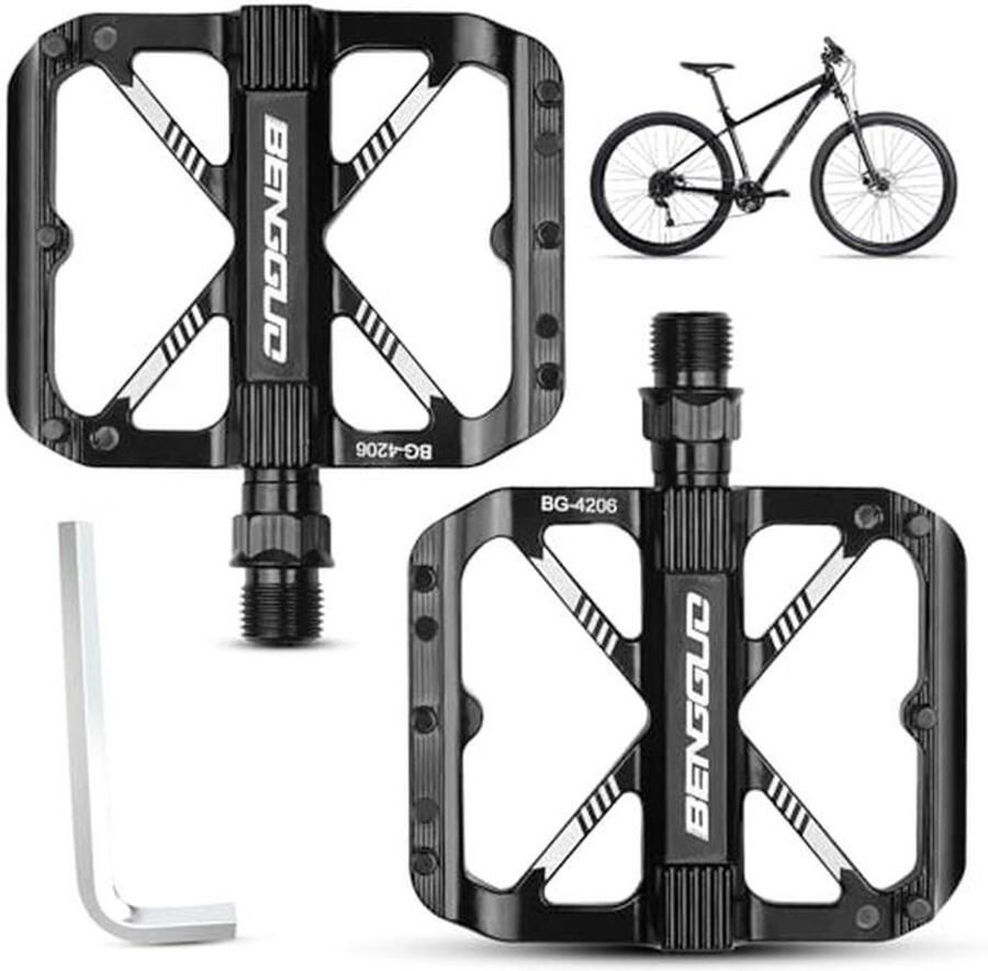 Lichtgewicht Antislip Aluminium Fietspedalen voor Mountainbike en E-Bike Ideaal voor Racefietsen en Trekking