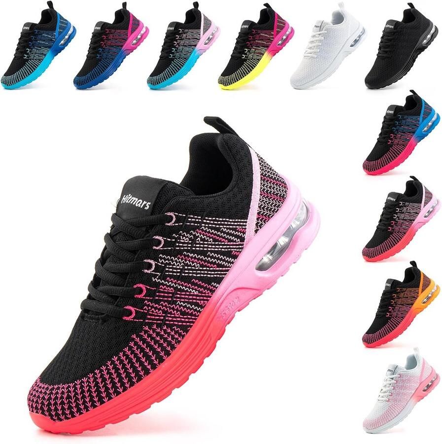 Lichtgewicht Dames Hardloopschoenen Ademende Sportsneakers voor Hardlopen en Tennis