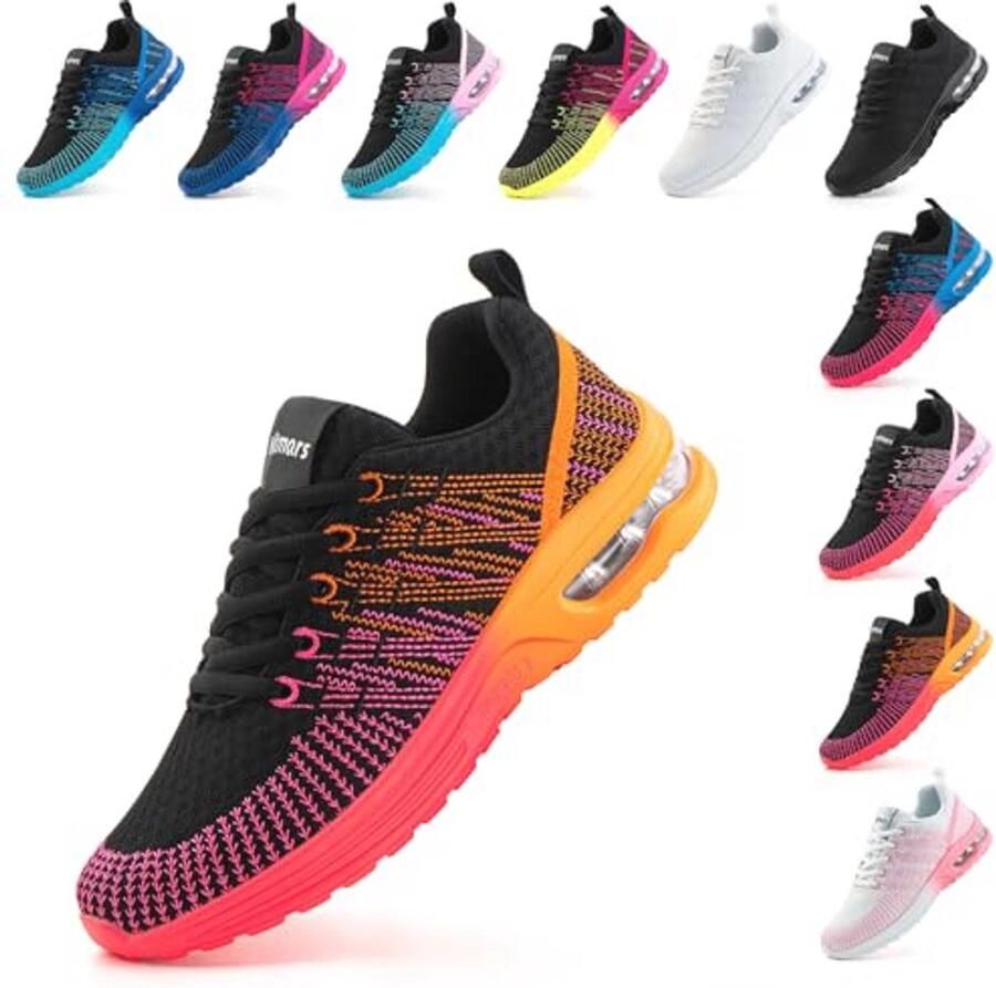 Lichtgewicht Dames Hardloopschoenen Casual Trainers voor Jogging en Sport in Kleuren