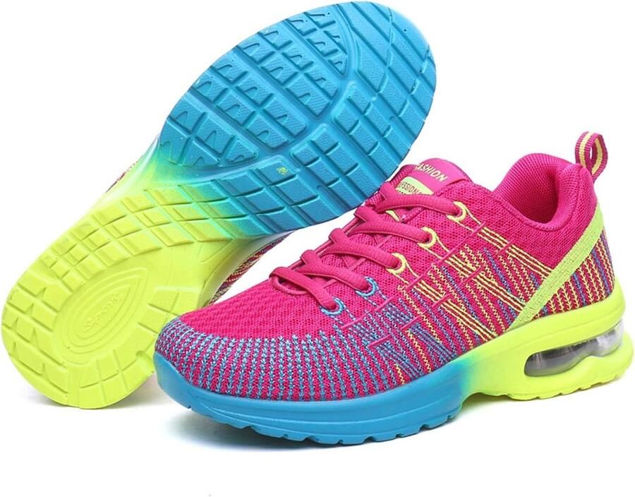 Lichtgewicht Dames Sportschoenen met Lucht Kussen Ademende Sneakers voor Wandelen en Tennis