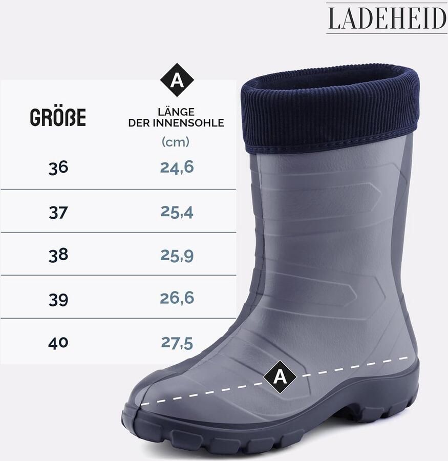 Lichtgewicht Dames Thermo Rubberen Regenlaarzen voor Alle Seizoenen