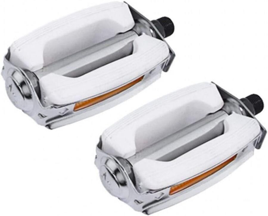Lichtgewicht Fietspedalen Set voor Racefiets MTB Citybike en Comfortfiets Wit