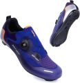 Lichtgewicht Fietsschoenen Unisex Compatibel met Pedalen Blauw - Blauw
