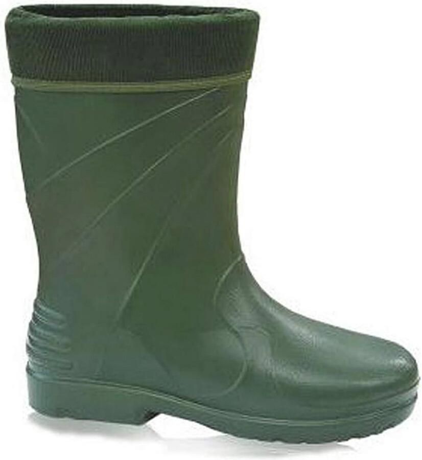 Lichtgewicht Gevoerde Rubberlaarzen voor en Groen