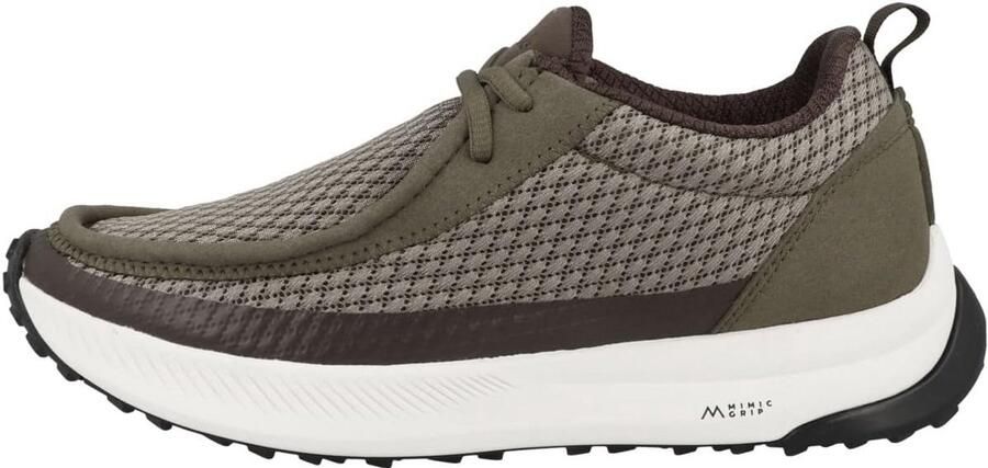 Lichtgewicht Heren Sneaker Olive Flexibele Sportschoen met Supergrip Buitenzool