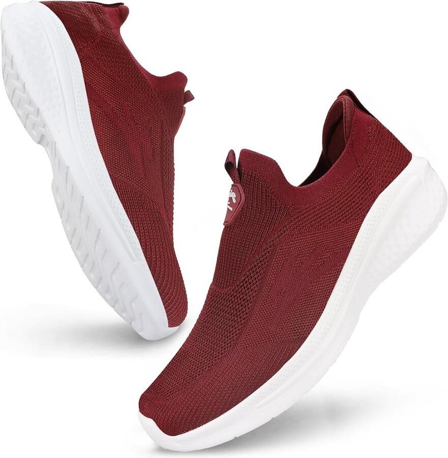 Heren Sneakers Zonder Veters Ademend Mesh Slip-On Sportschoenen Lichtgewicht