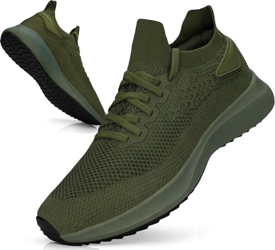 Heren Sportschoenen Sneakers Lichtgewicht Ademend Slip-On Fitness Gym Hardloopschoenen