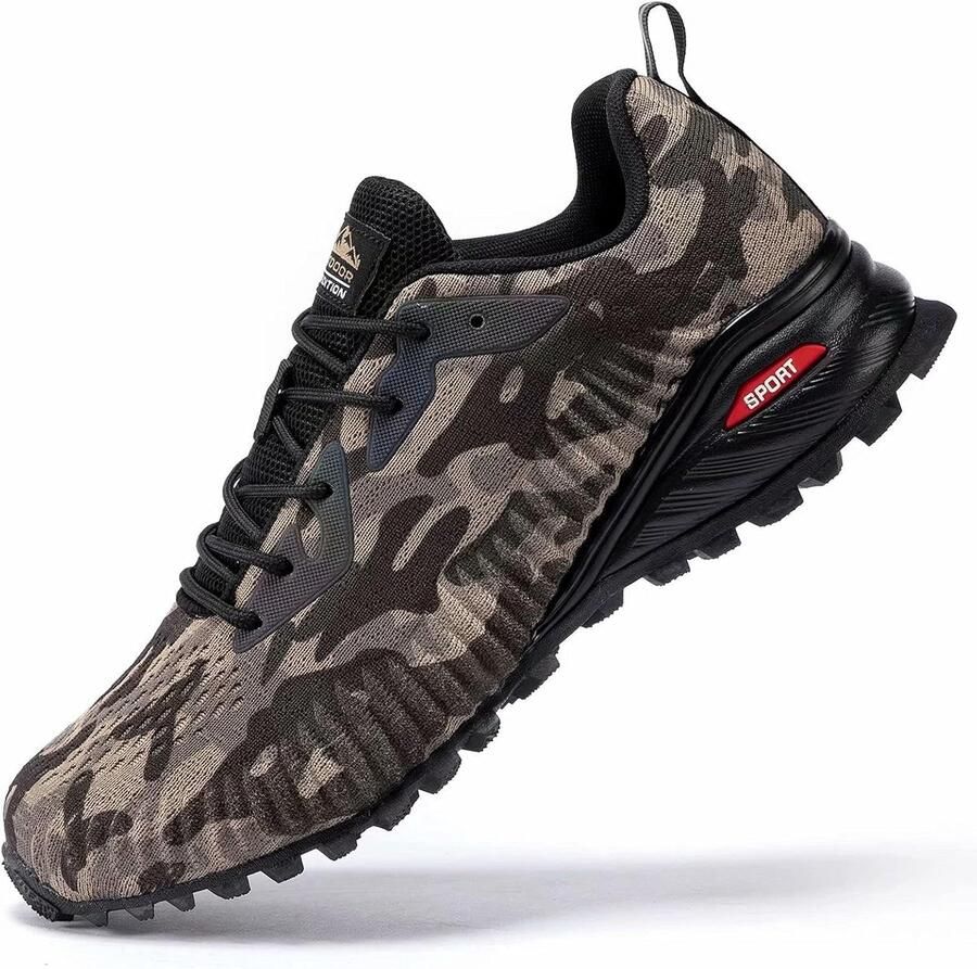 Lichte Ademende Wandelschoenen Heren Antislip Comfortabel