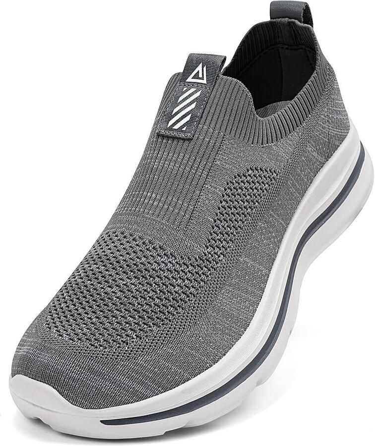 Ademende Heren Slip-On Sneakers Lichtgewicht Comfortabele Mesh Sportschoenen
