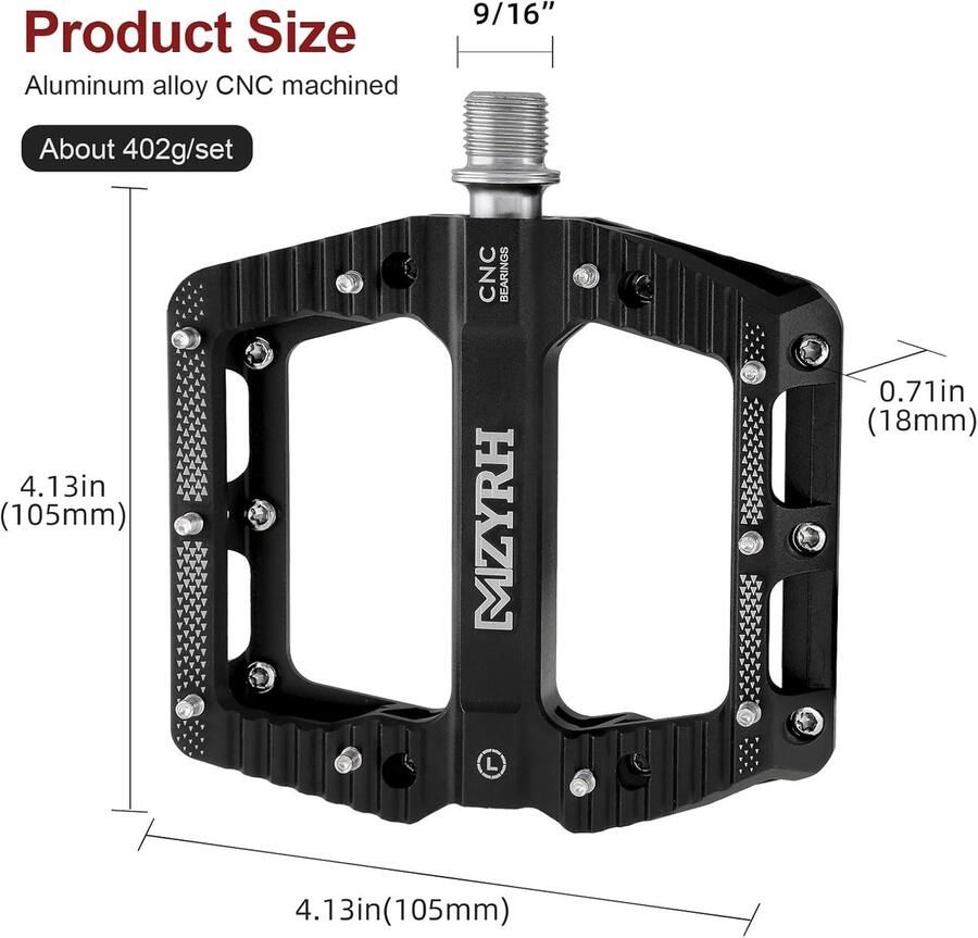 Lichtgewicht MTB Fiets Pedalen met 3 Afdichtingslagers Universele 9 16 Fietspedalen voor Mountainbike en Racefiets