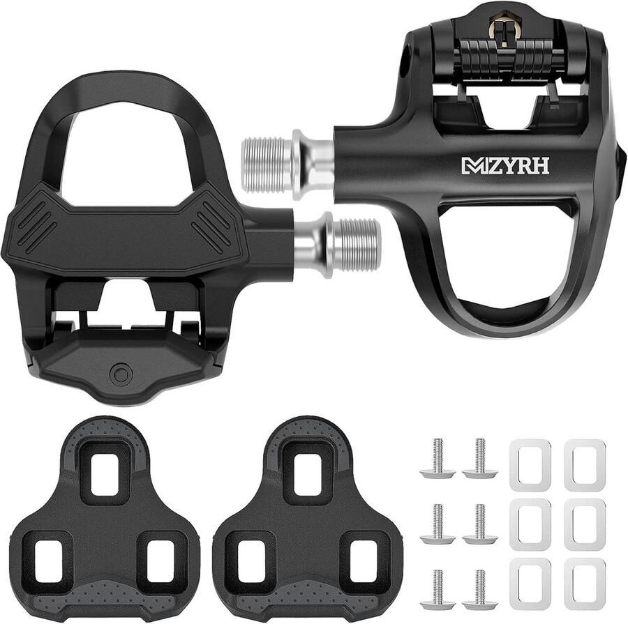 Lichtgewicht Racefietspedalen met Schoenplaatjes voor en