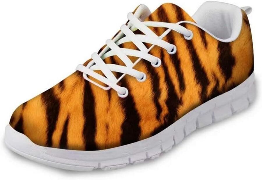 Lichtgewicht Sneakers met Dierenprint voor en Casual Sportieve Hardloopschoenen