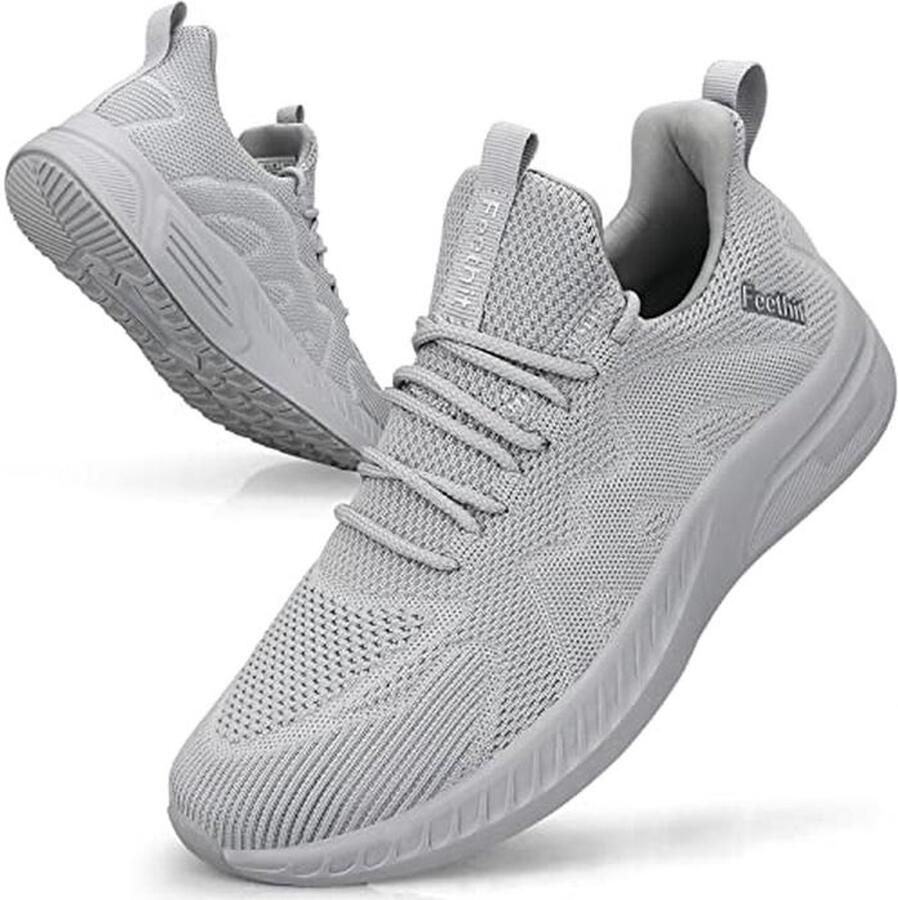 Lichte en Ademend Sneakers voor Heren Sportschoenen Loop- en Wandelschoenen in Één