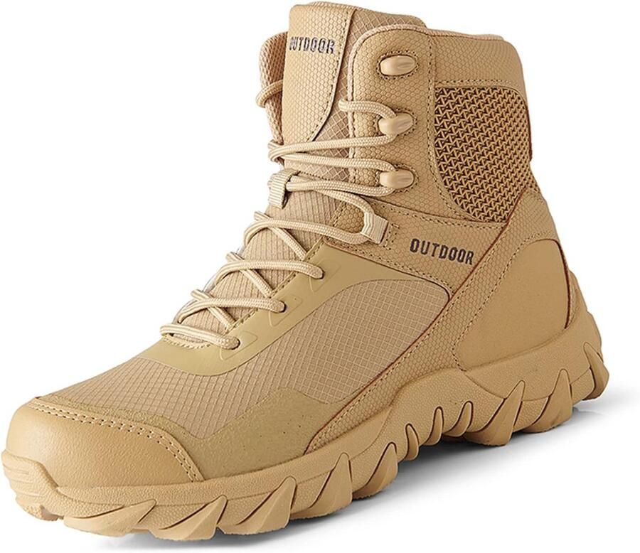 Lichtgewicht Tactische Militaire Laarzen Heren Waterbestendige Buitenschoenen met Antislip Zool