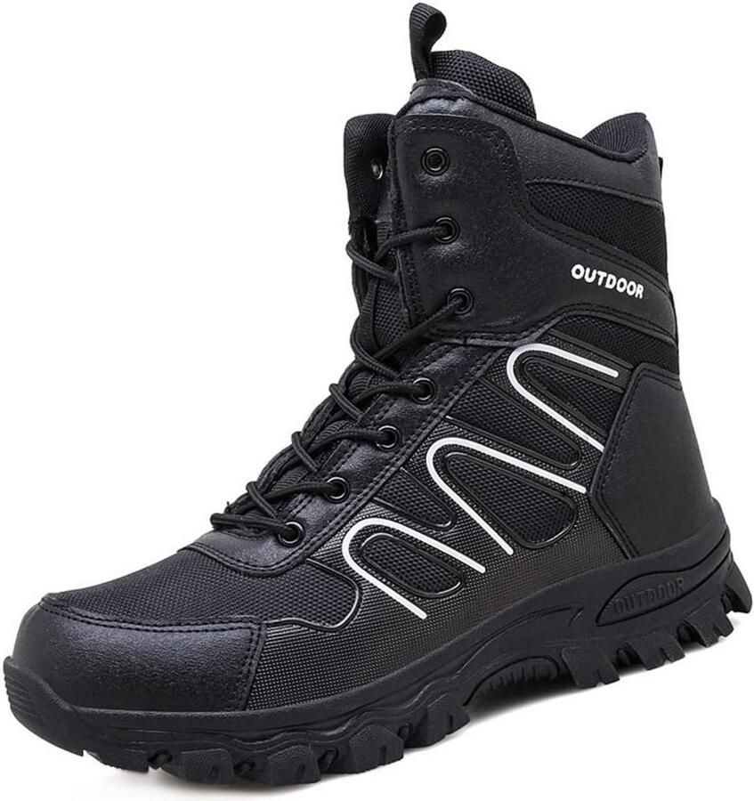 Lichtgewicht Tactische Wandellaarzen voor Heren met Antislip Zool en Zijrits