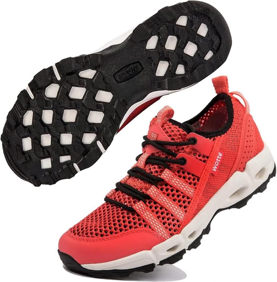 Lichtgewicht wandelschoenen voor vrouwen Ademend mesh Antislip zool Ideaal voor wandelen fietsen en outdoor sporten