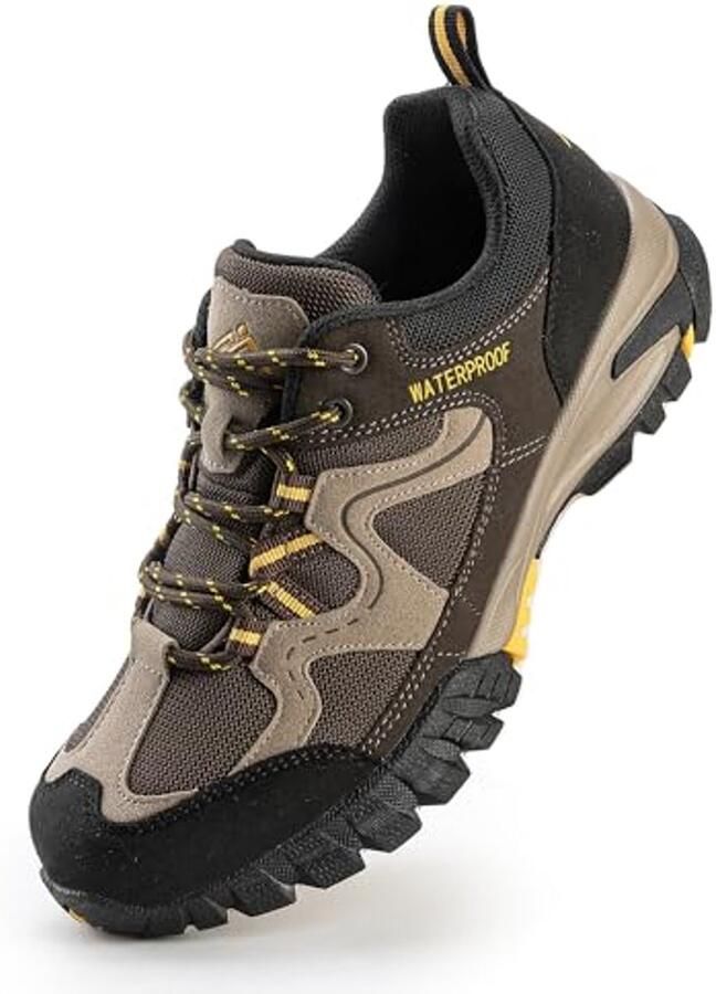 Waterdichte Wandelschoenen Dames Lichtgewicht en Ademend voor Outdoor en Klimmen Donkerbruin