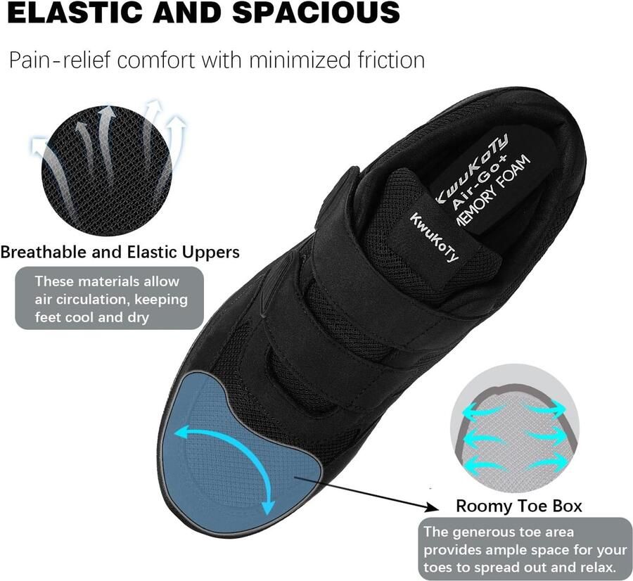 Lichte orthopedische wandelschoenen dames Schokabsorberend Ideaal voor dagelijks gebruik ShopVlot