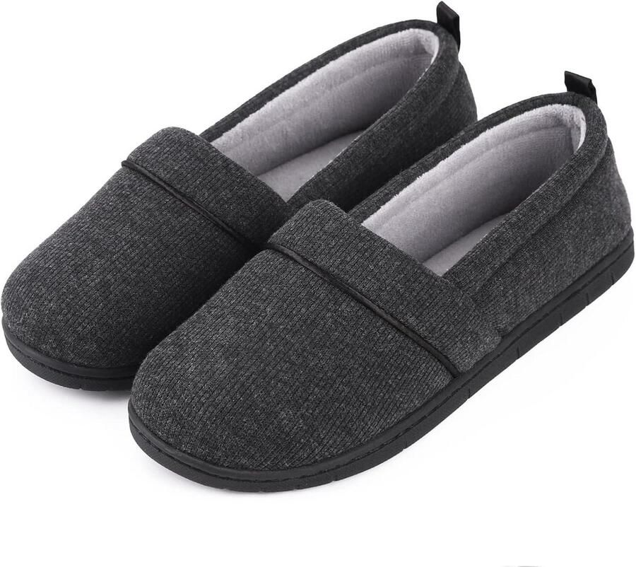 Lila Traagschuim Pantoffels met Antislip Zool Comfortabele Badstof Huisschoenen